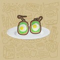 Avocado Egg Toast Earrings