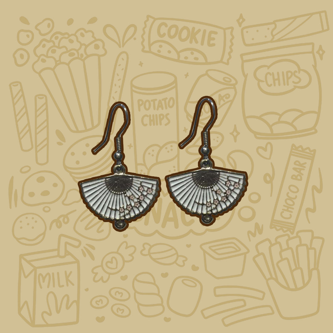 Chinese Fan Earrings