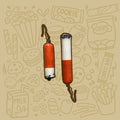 Cigarette Earrings