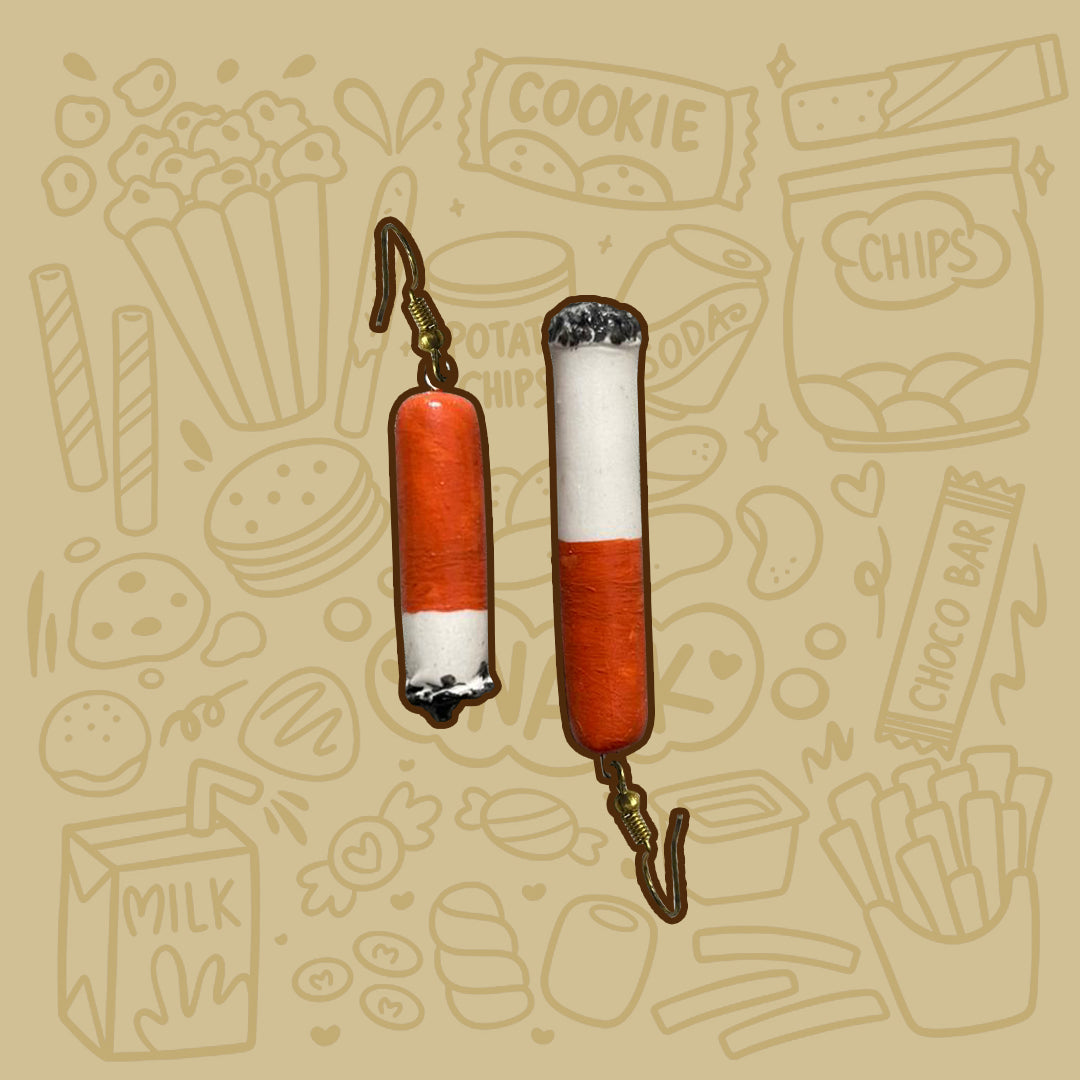 Cigarette Earrings