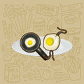 Fried Egg Earrings