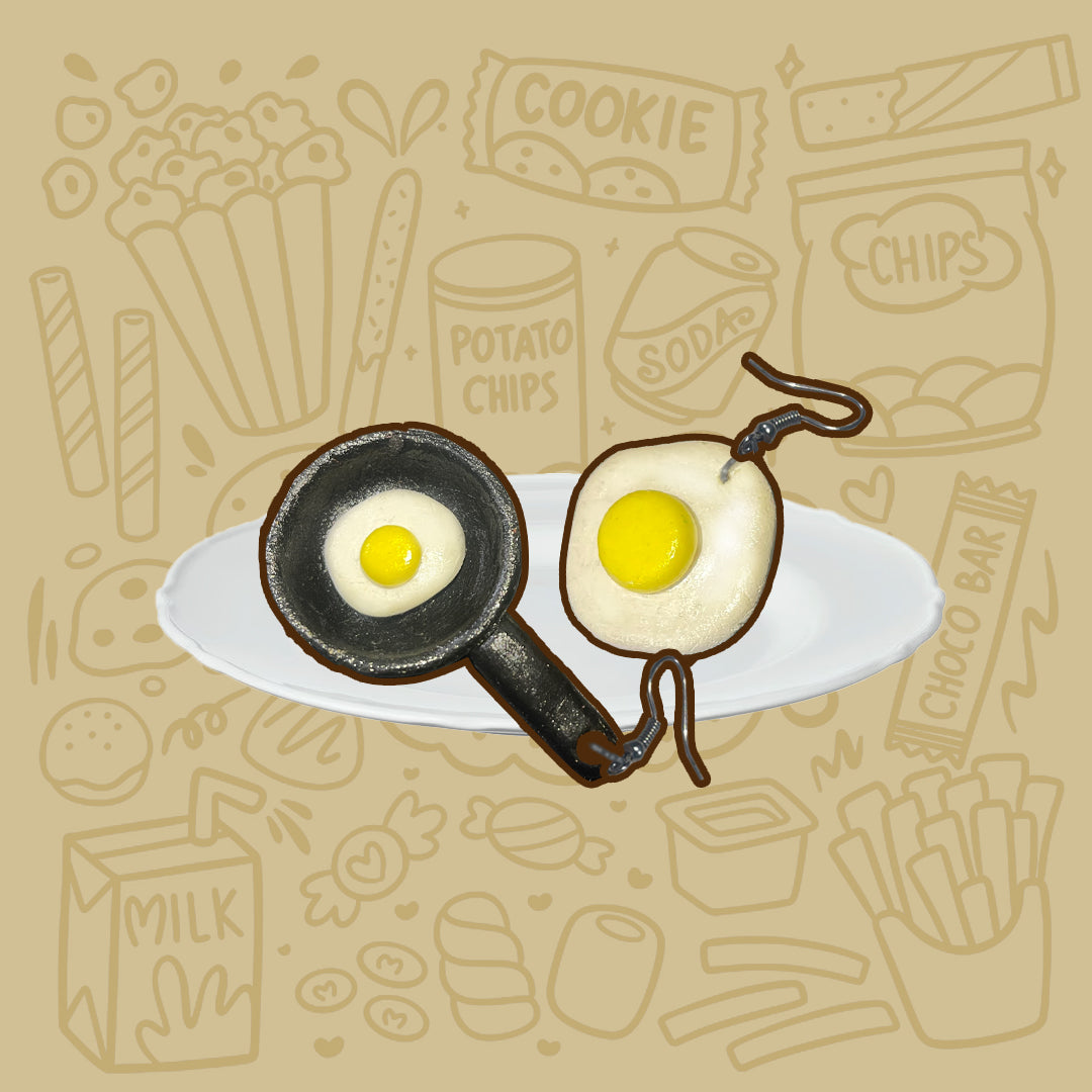 Fried Egg Earrings