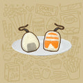 Onigiri Earrings