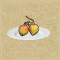 Peach Earrings