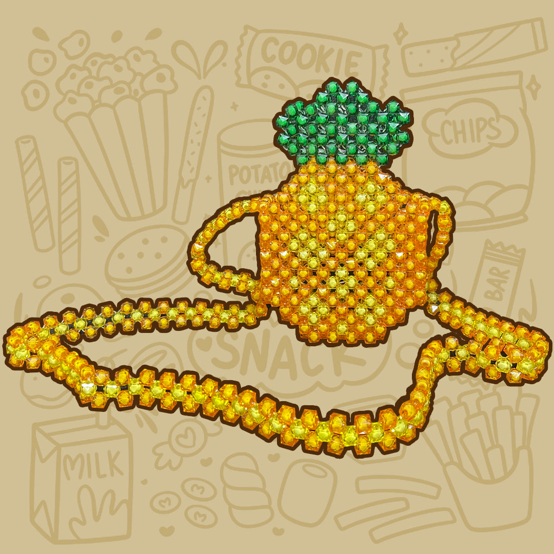 Pineapple Beaded Bag
