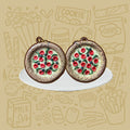 Pizza Earrings