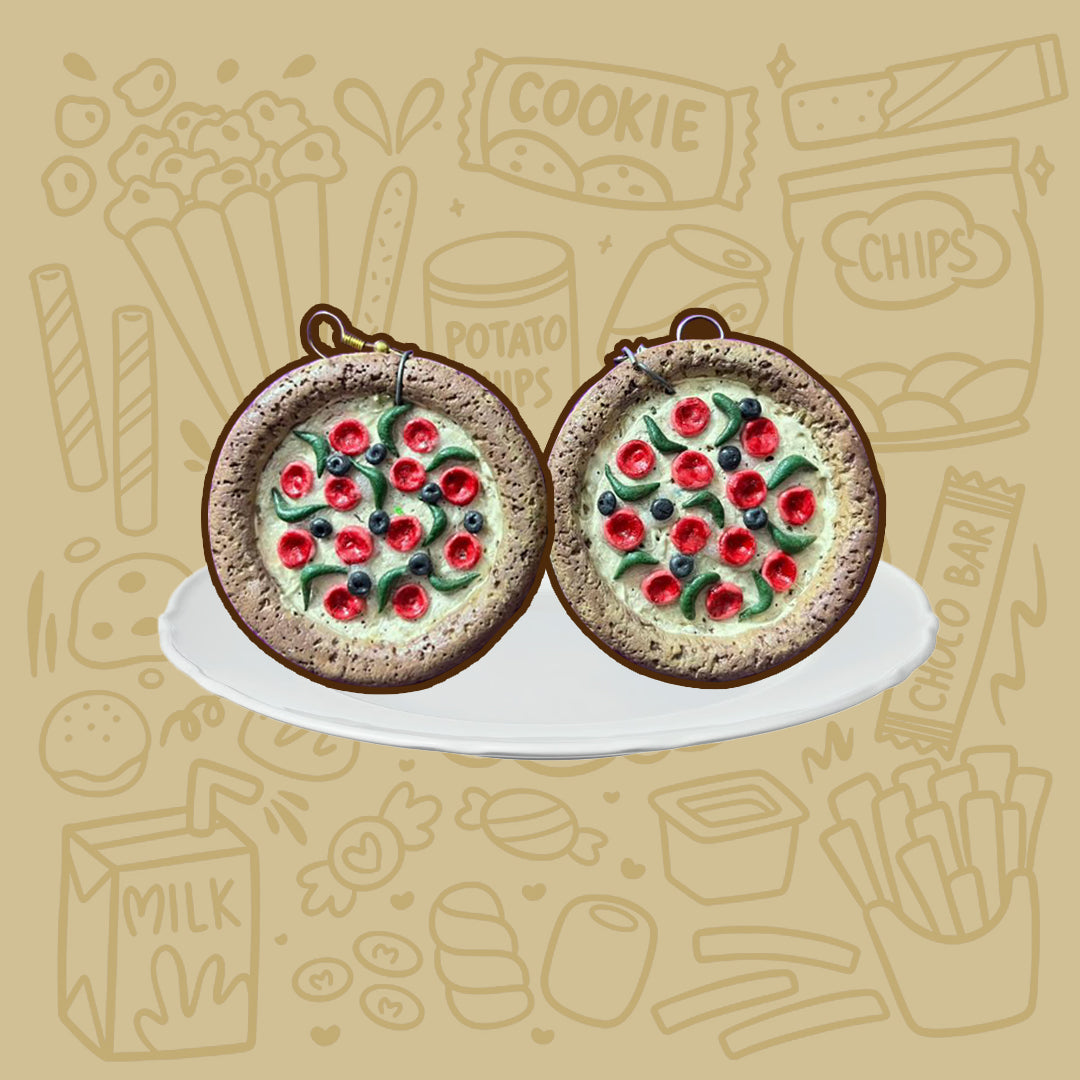Pizza Earrings