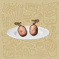 Potato Earrings