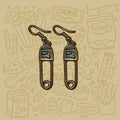 Safety Pin Earrings