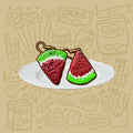 Watermelon Earrings